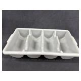 Grey Flatware Bin