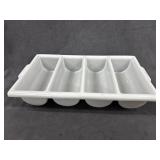 Grey Flatware Bin