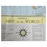 Vtg Universal Map of the World