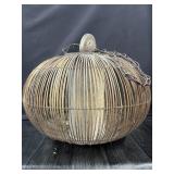 VTG Rattan Cage Pendant Chandelier 15'