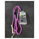 NWT 6' Purple Rope Leash w/Large Muzzle