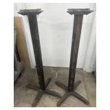 (2) 40' Commercial Restaurant Table Bases
