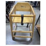 Solid Wood Baby Restaurant High Chair