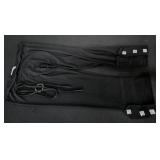 Sz 10 Joseph Ribkoff Black Ankle Pants w/Large