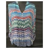 Sz Med Casual Studio Sheer Peasant Blouse