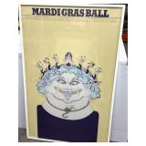 27.5'x44' Signed Framed Poster for the 'Mardi