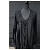 Sz Sm Free People 'All Night Long' Button-down