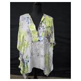 Sz XS/S BCBGMAXAZRIA Bright Floral Printed Poncho
