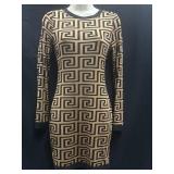 Sz M Fitted Silhouette Dress