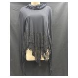 Sz M BrazilRoxx Asymmetrical Long Sleeve Top w/