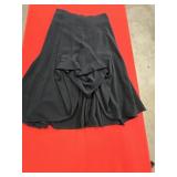 Sz 2 Ronen Chen Black Avant-garde High-low Skirt