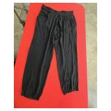 Sz Med Silk Georgette Crepe Jogger Pant