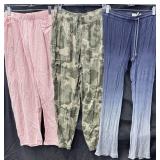 (3) Sz L Pull On Style Pants