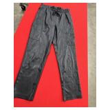 Sz Med PHILANTHROPY FAUX LEATHER CARGO PANT