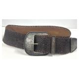 Sz XL Western Belt Tooled Leather with