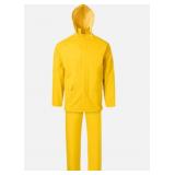 NEW Sz 3XL 3 Pc Hi Vis Waterproof Reflective Rain