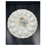 9' E & R American Artware Deviled Egg Plate
