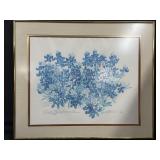 25' x 21.5' VTG Framed Print Texas Bluebonnets &