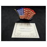 Goebel Hummel 'American Flag Base'