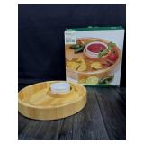 Lipper 12' Beechwood Chip And Dip Tray With