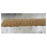 66' Light Brown Wood Beaded Tassel Fringe Trim