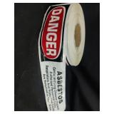 'DANGER ASBESTOS '