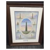 19' x 24' Watercolor Painting ï¿½Texas Lighthousesï¿½