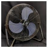 24' Tempware Black Metal Industrial Floor Fan
