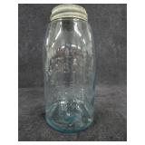 Vintage Aqua Blue Mason's Patent Nov 30th 1858