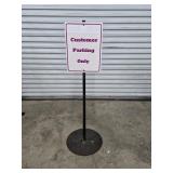 50' Customer Parking Only Sign