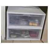 24'ï¿½17'ï¿½21' Sterilite 2 Drawer Storage w/Contents