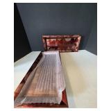 (5) New 14'ï¿½7' Red w/Gold Leaf Serving Trays