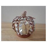 6' August & Leo orange LED Pumpkin