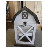 NEW White Decorative 15' Barn-shaped Lantern Box