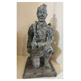 12' Kneeling Terra Cotta Style Warrior Statue
