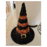 14' Tinsel Witch Hat Decor