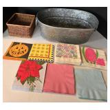 15.5' x 10.5' Metal Container, Square Wicker