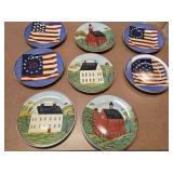 (8) Brandon House Americana 8.25' Plates
