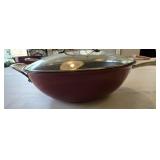 New Curtis Stone 4.5 Qt Deep Wok Skillet w/Lid