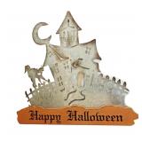 Metal Halloween Sign 14x15'