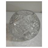 Vintage OFNAH CRYSTAL Hand Cut Crystal Glass Bowl