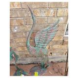 New Metal Crane Lawn Decor 34'