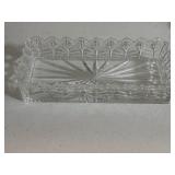 Crystal Wheat Bread Basket Dish 13.5'x6ï¿½x2.5'