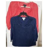 (2) Sz PS/PM Liz Claiborne Career Blouses
