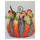 Metal Pumpkin Decor 19x16
