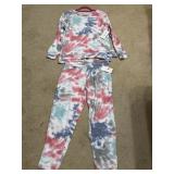 NWT Sz S Secret Treasures 2 Pc Pajama Set Tie Die