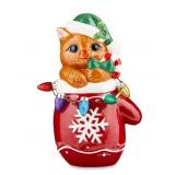 NEW Mr. Christmas 9' Ceramic Cat in Mitten