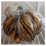Glass Pumpkin Decor