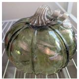 Glass Pumpkin Decor