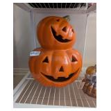 Large Ceramic Jack O Lantern Candle Holder